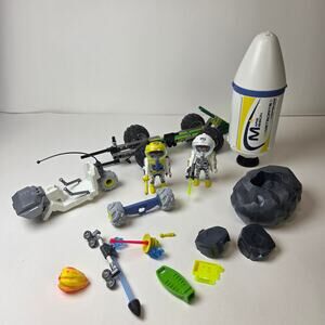 Playmobil Mars Mission Meteorite Defense Incomplete Lot Figures Rover